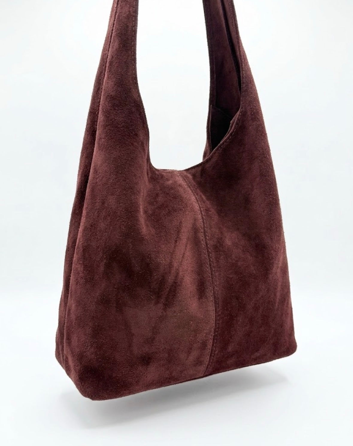 Borsa Hobo in Camoscio – Bordeaux