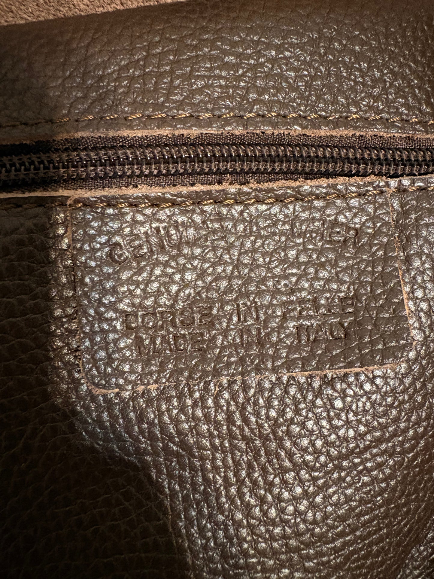 Borsa in Vera Pelle 'La Roch' Colore Testa Moro