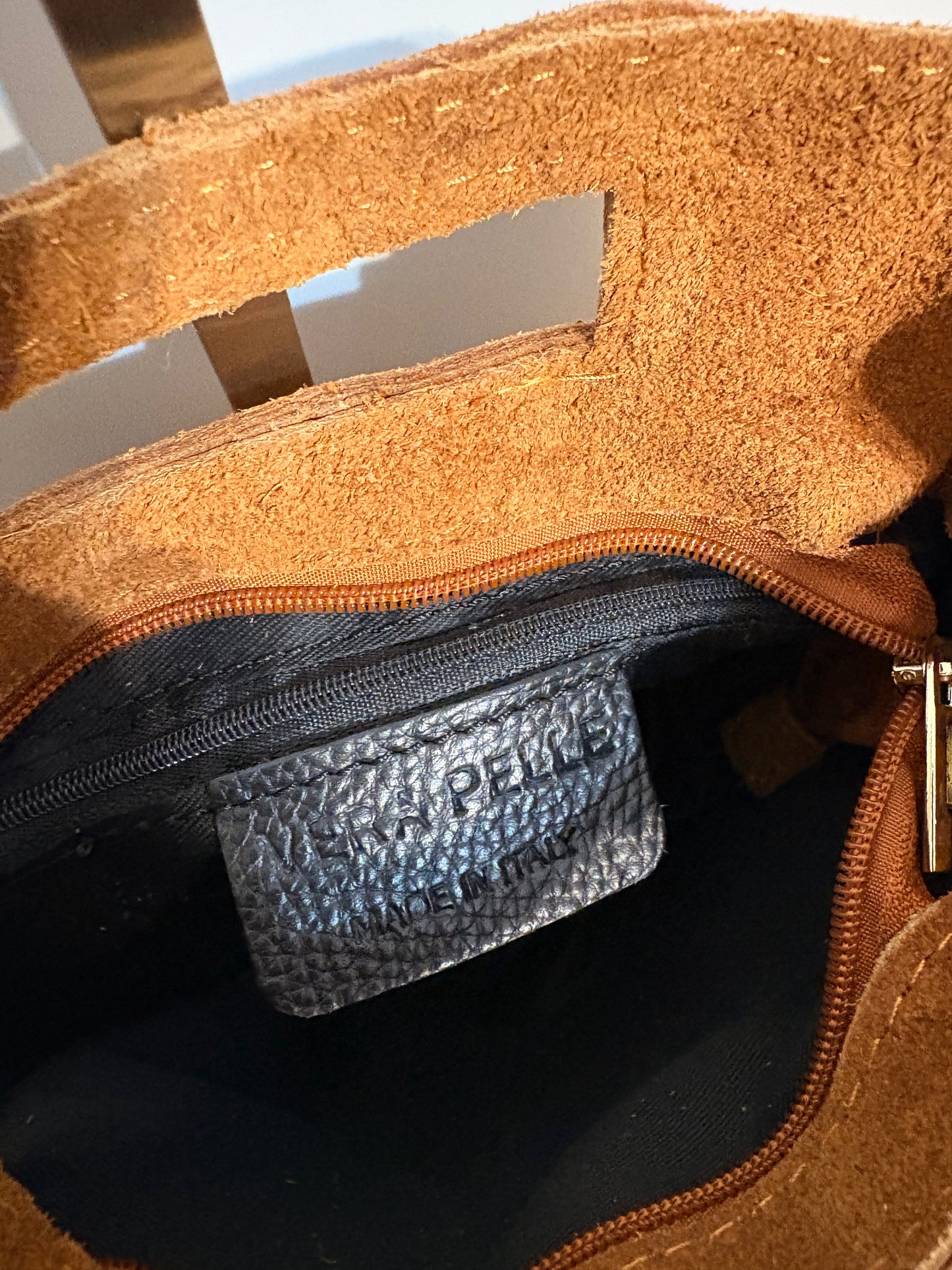 Borsa 'laMajeMedium' color Cuoio in Vera Pelle