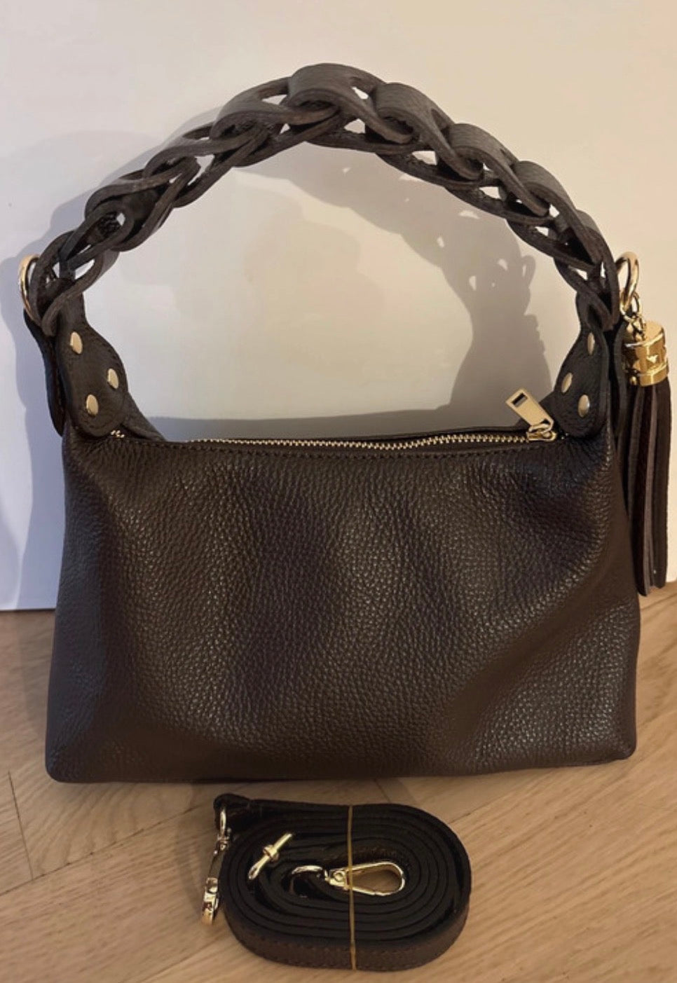 Borsa ‘Tresser’ in Vera Pelle