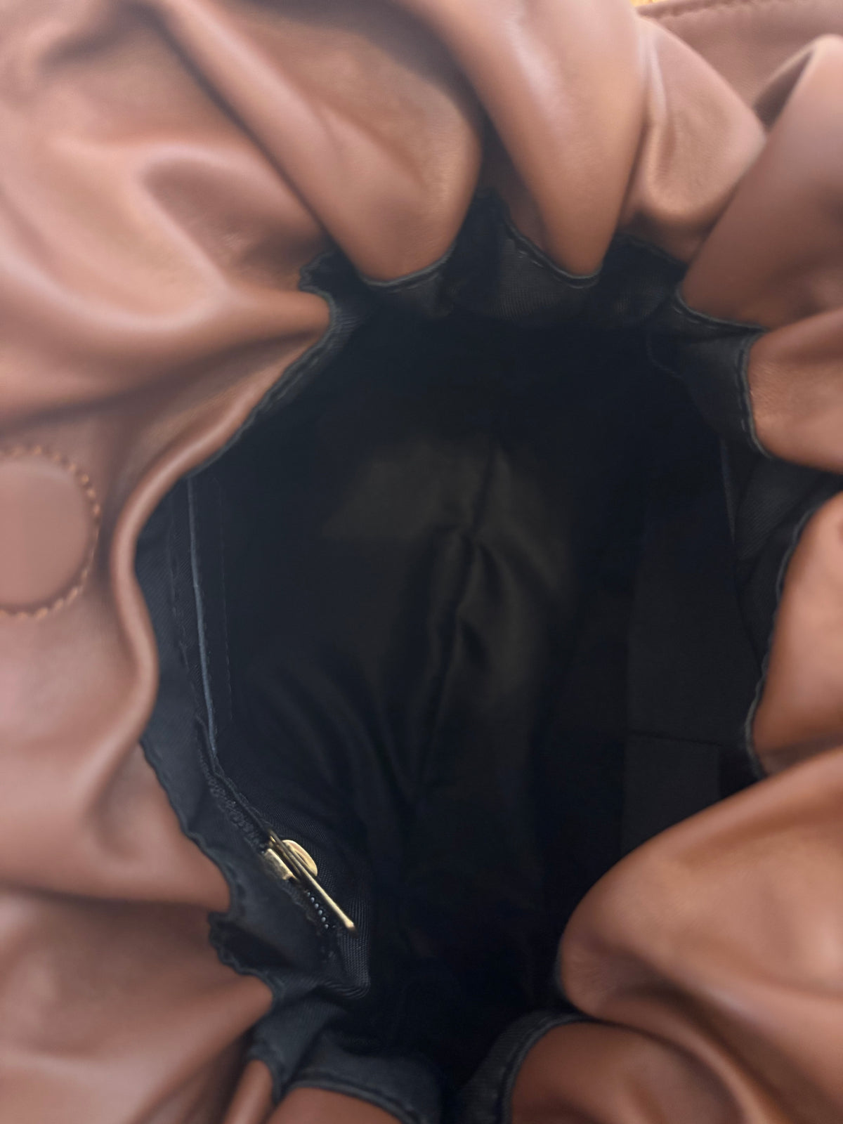 Borsa Ruches in pelle  Marrone