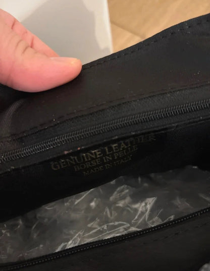 Borsa ‘laPostina’ in Vera Pelle Marrone PICCOLA