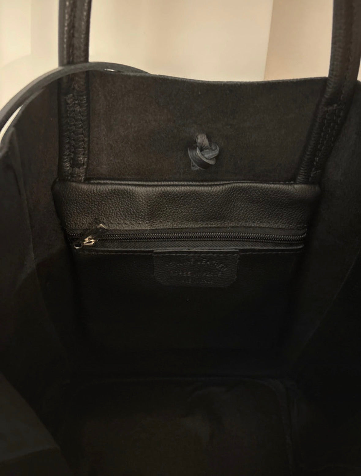 Borsa in Vera Pelle 'La Roch' Colore Nero