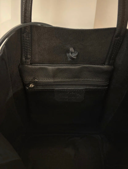 Borsa in Vera Pelle 'La Roch' Colore Nero