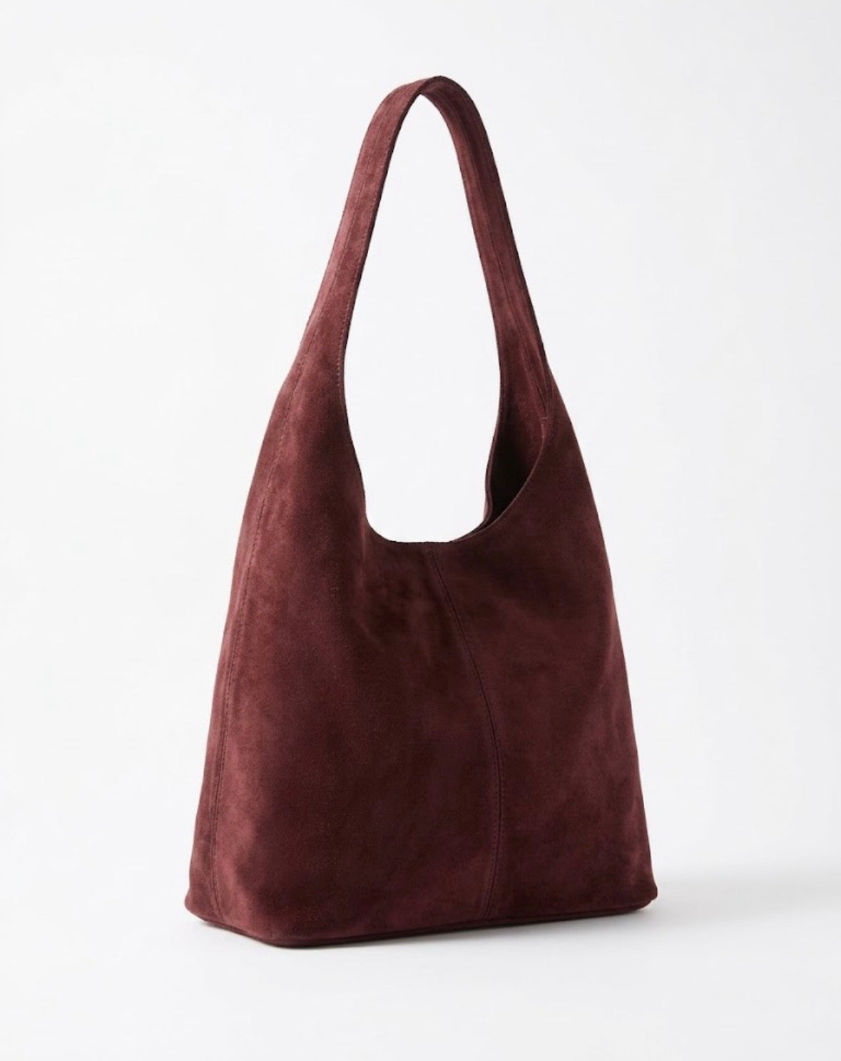 Borsa Hobo in Camoscio – Bordeaux