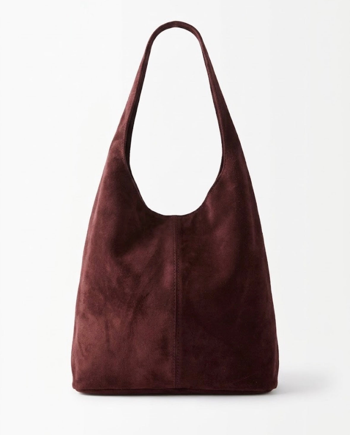 Borsa Hobo in Camoscio – Bordeaux