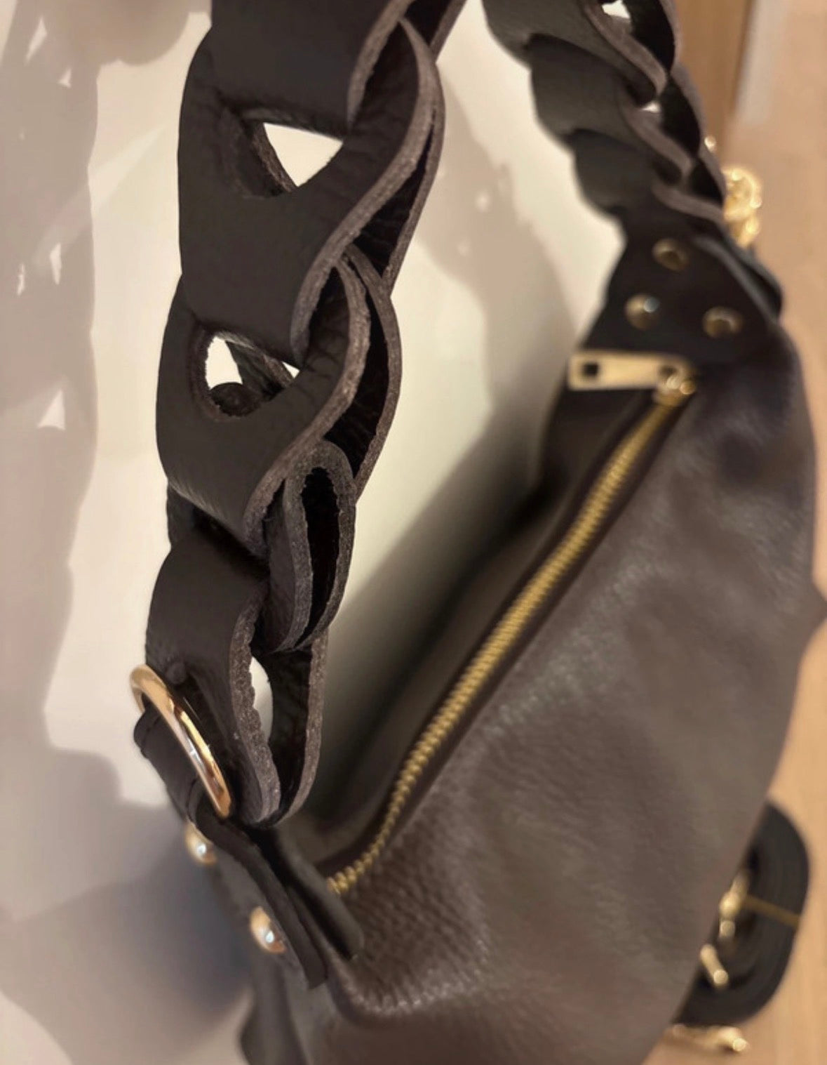 Borsa ‘Tresser’ in Vera Pelle