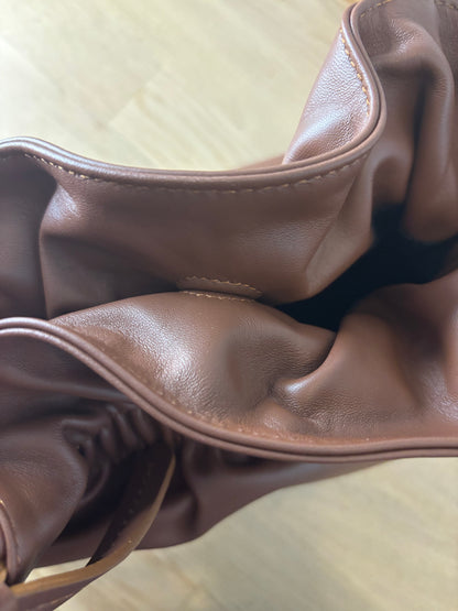 Borsa Ruches in pelle  Marrone