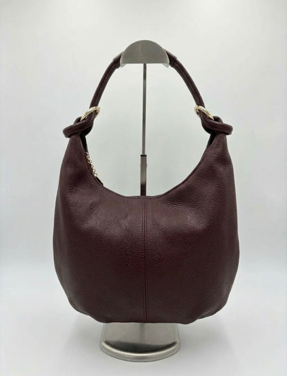 Borsa Hobo in Vera Pelle bordeaux – Eleganza Sensuale e Praticità Quotidiana