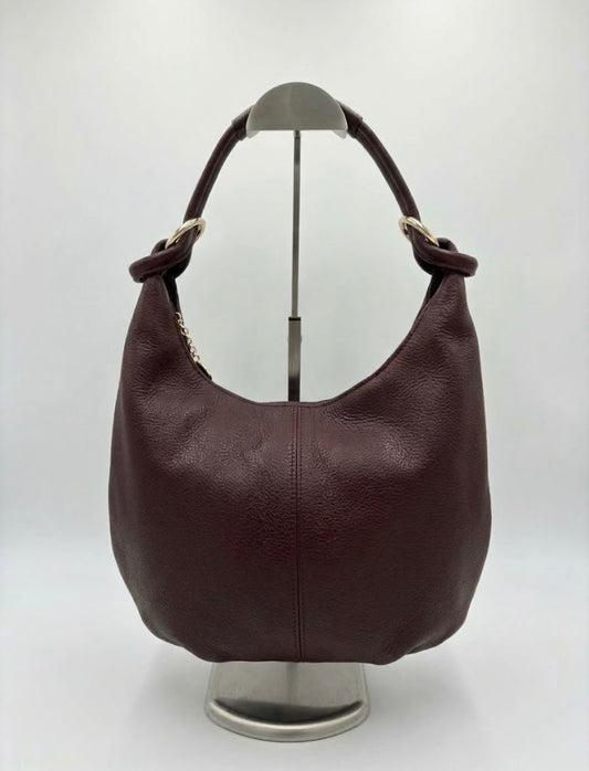 Borsa Hobo in Vera Pelle bordeaux – Eleganza Sensuale e Praticità Quotidiana