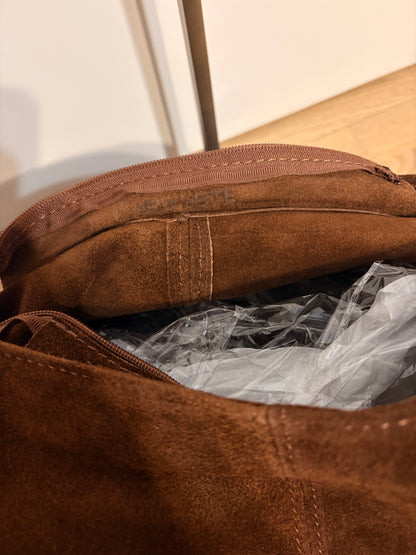 Borsa ‘Cioccolatino’ in Vera Pelle Camoscio