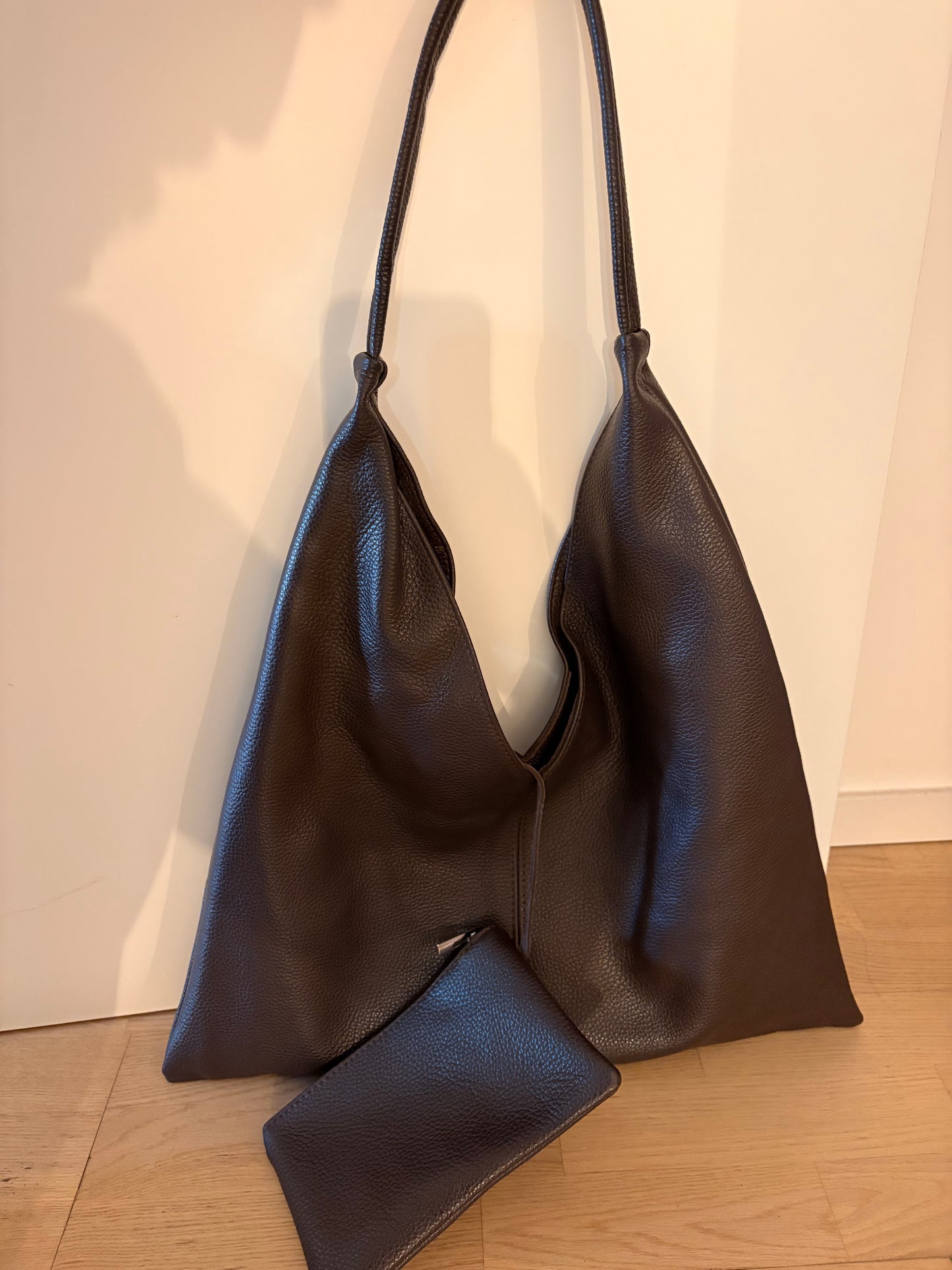 Borsa Hobo 'Vu' Marrone