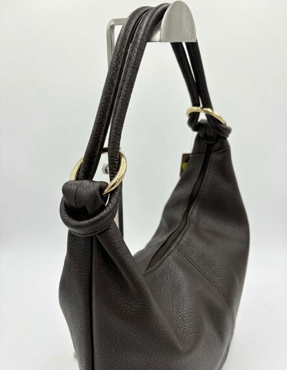 Borsa Hobo in Vera Pelle marrone testa moro  – Eleganza Sensuale e Praticità Quotidiana