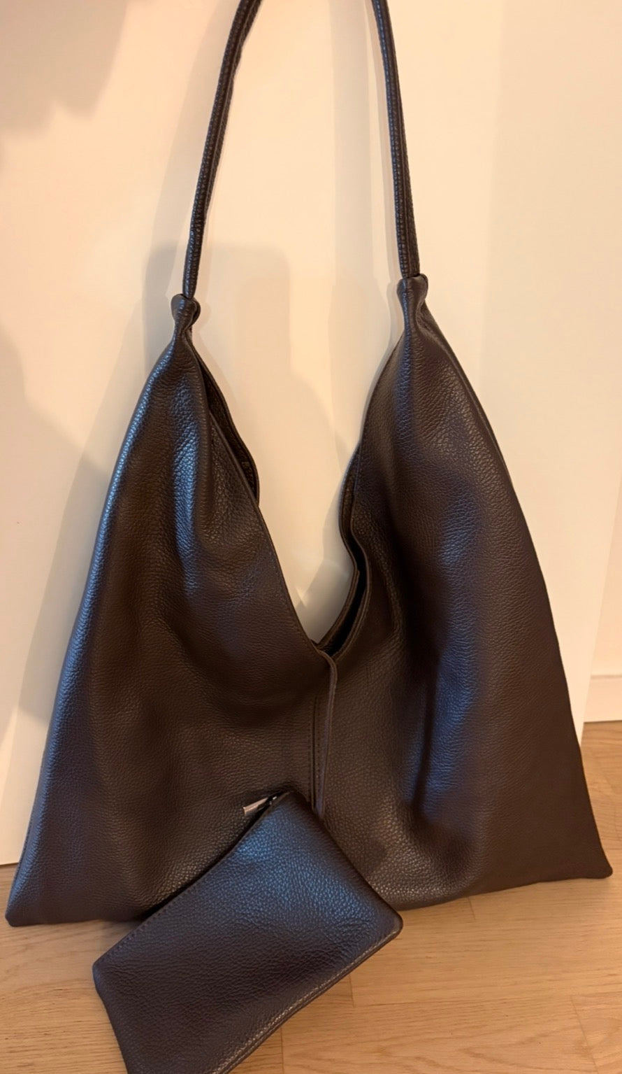 Borsa Hobo 'Vu' Marrone
