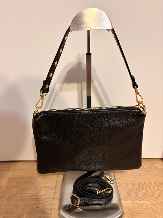 Borsa 'Selly' in Vera Pelle Nera