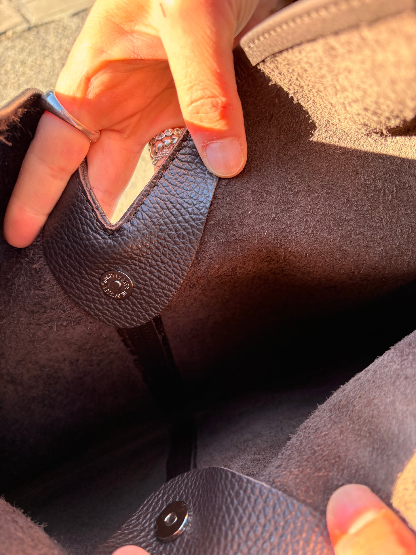 Borsa Hobo 'Vu' Marrone