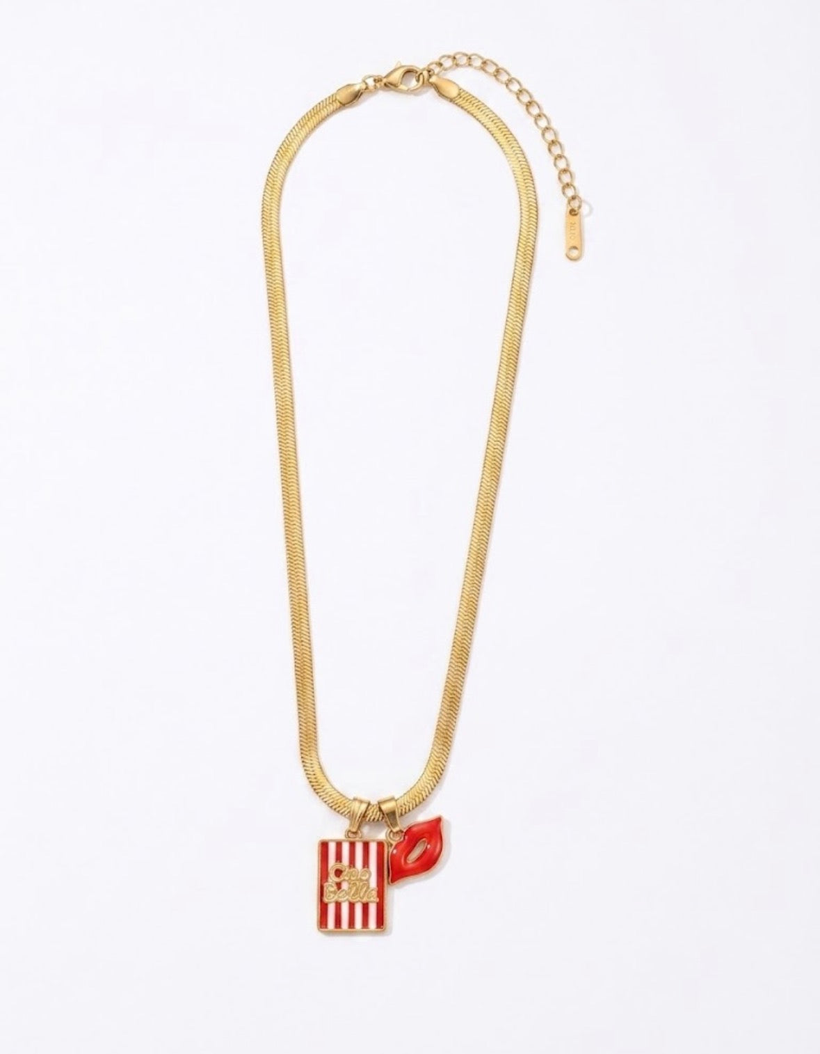 Collana Chain "Ciao Bella" & Labbra