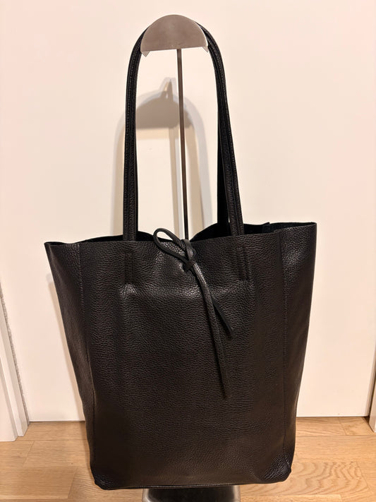 Borsa in Vera Pelle 'La Roch' Colore Nero