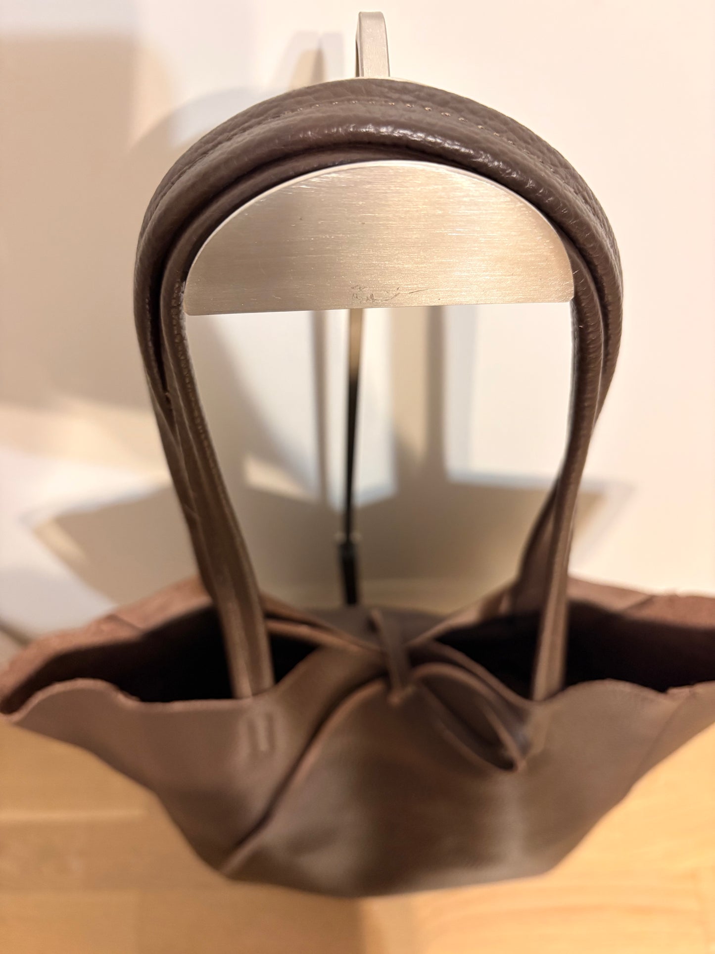 Borsa in Vera Pelle 'La Roch' Colore Testa Moro