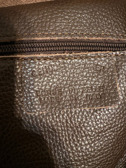 Borsa in Vera Pelle 'La Roch' Colore Testa Moro