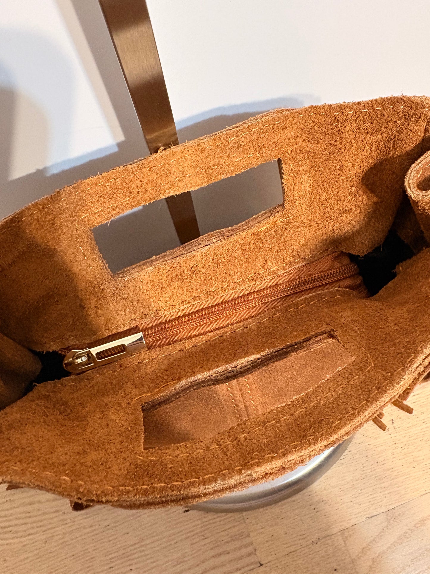 Borsa 'laMajeMedium' color Cuoio in Vera Pelle