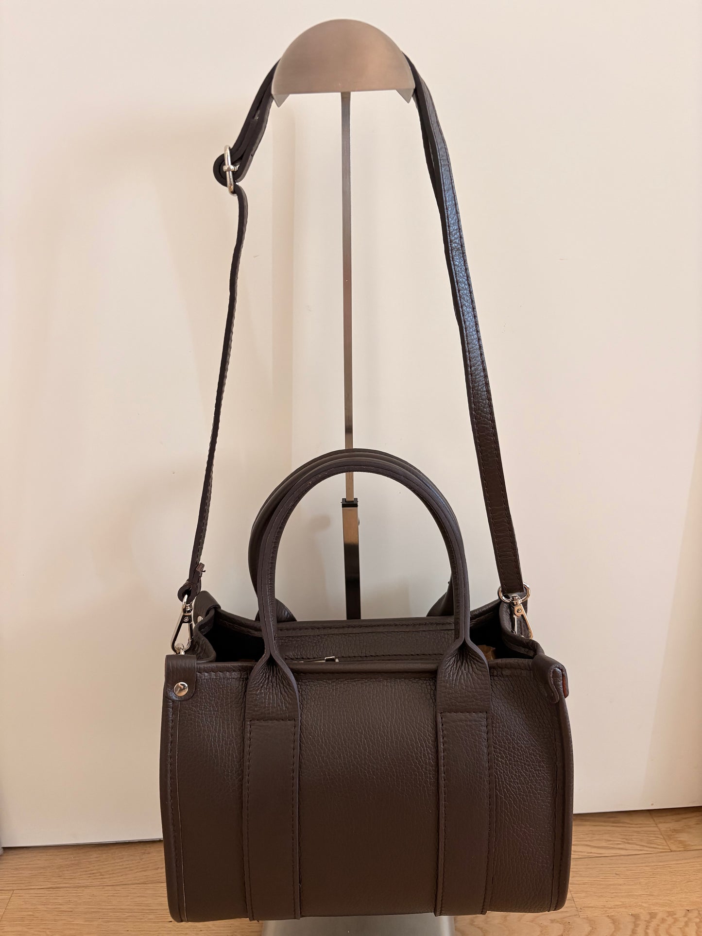 Borsa ‘Paris’ in Vera Pelle Marrone