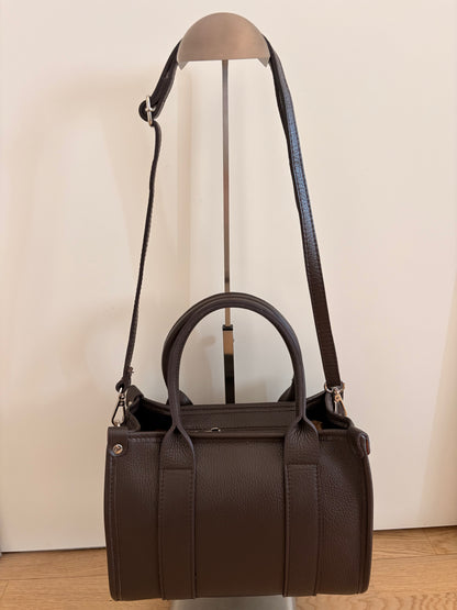 Borsa ‘Paris’ in Vera Pelle Marrone